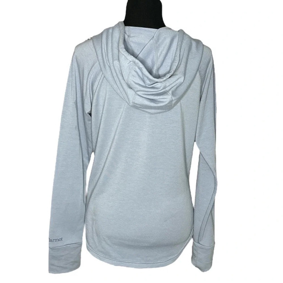 Marmot La Linea Pullover Hoodie in Light Blue - Picture 2 of 5